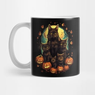 Halloween Cute Black Cats Lover Mug